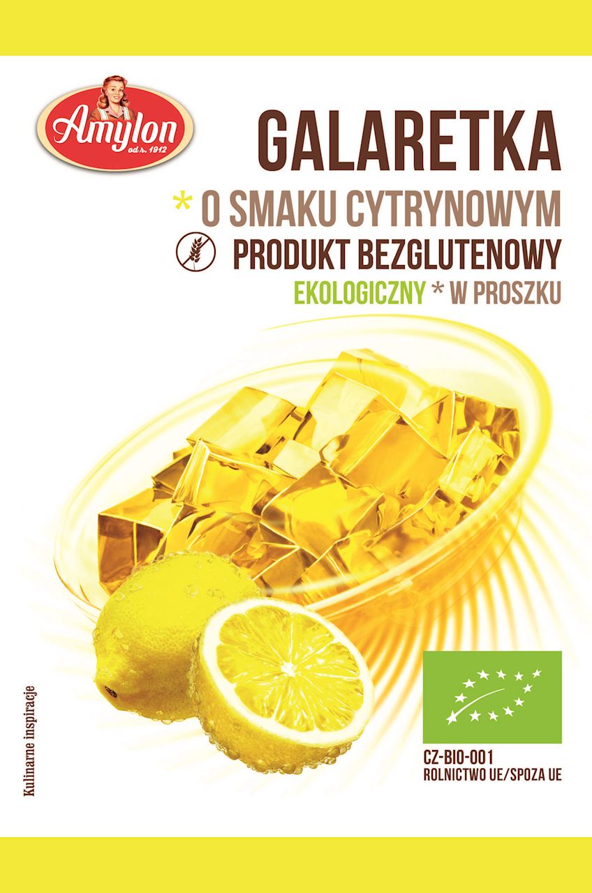 AMYLON Galaretka o smaku cytrynowym bezglutenowa BIO