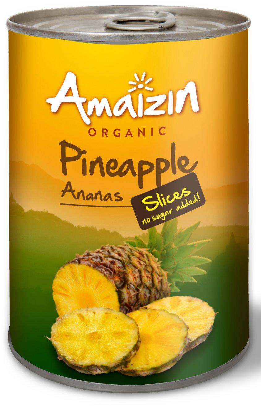 AMAIZIN Ananas w plastrach BIO