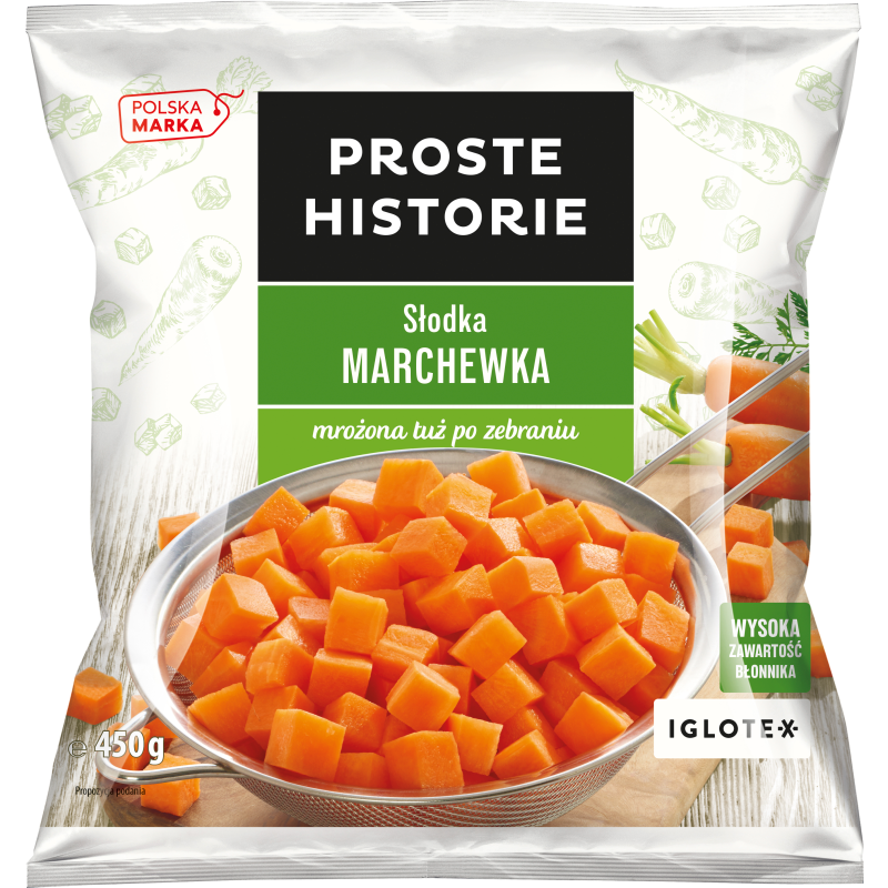 PROSTE HISTORIE Słodka marchewka kostka frisco.pl