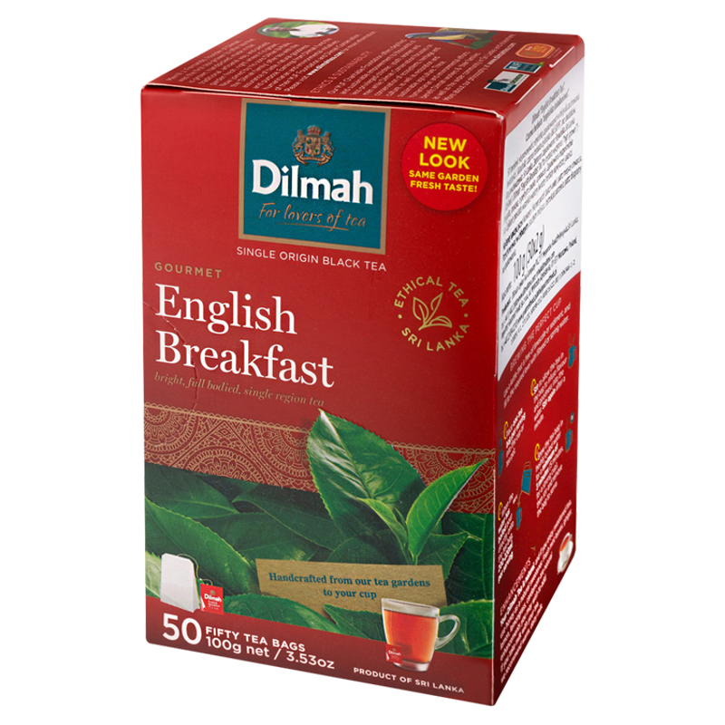 DILMAH English Breakfast Herbata czarna 50 torebek ex.