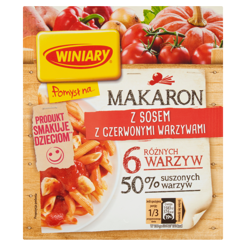 WINIARY Pomysł na... Makaron z sosem z czerwonymi warzywami frisco.pl