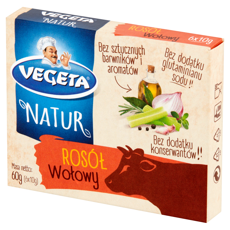 VEGETA NATUR Rosół wołowy (6 kostek) frisco.pl