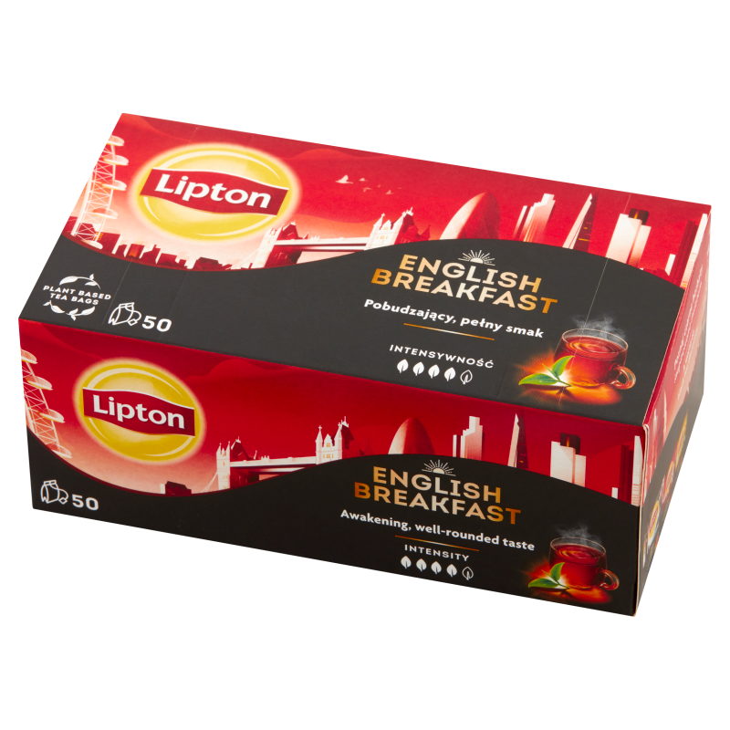 LIPTON English Breakfast Herbata czarna 50 torebek frisco.pl