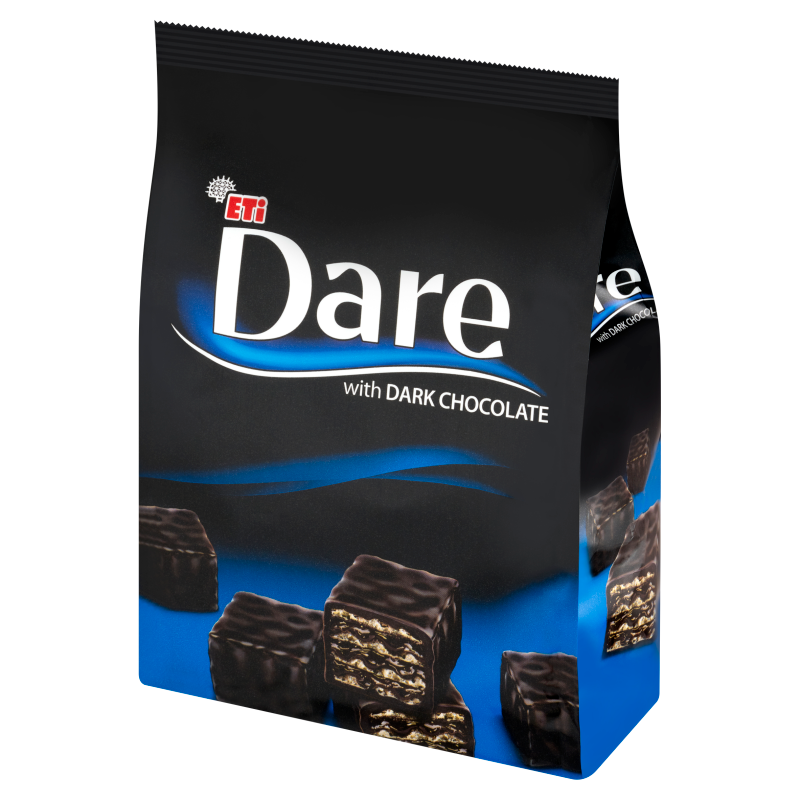 ETI Dare Mini wafle w czekoladzie deserowej z kremem kakaowym