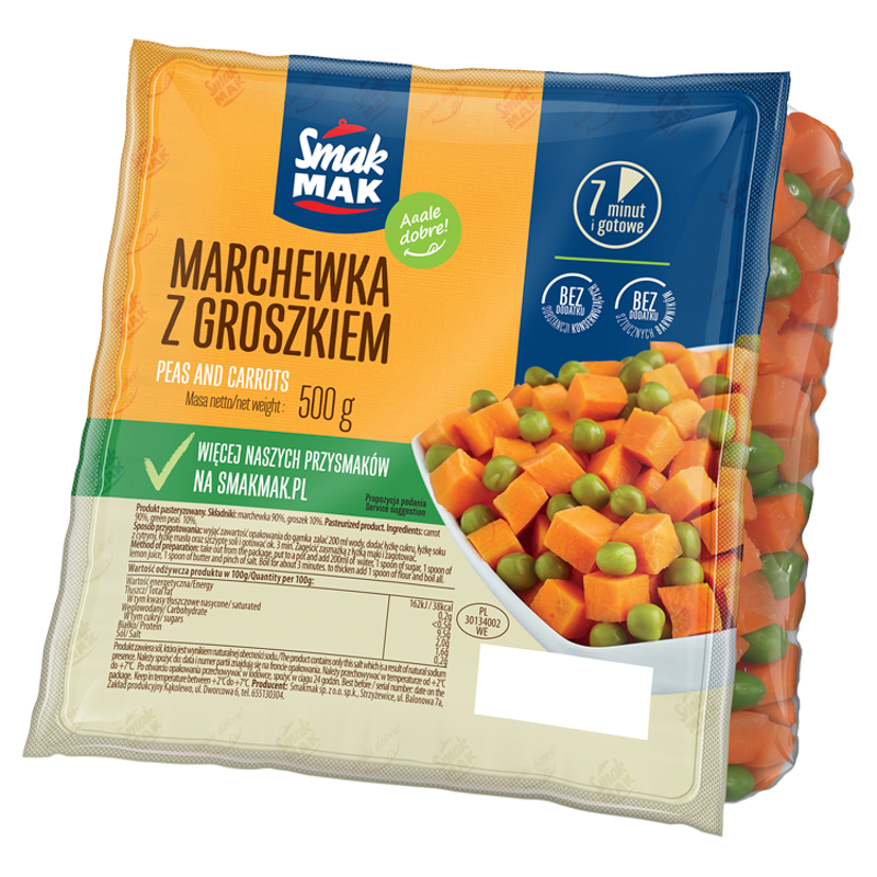 SMAKMAK Marchewka z groszkiem