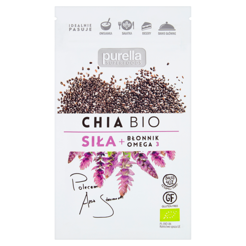PURELLA SUPERFOODS Chia - nasiona szałwii hiszpańskiej BIO frisco.pl