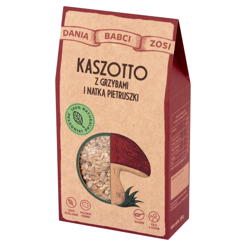 DANIA BABCI ZOSI Kaszotto z grzybami i natką pietruszki
