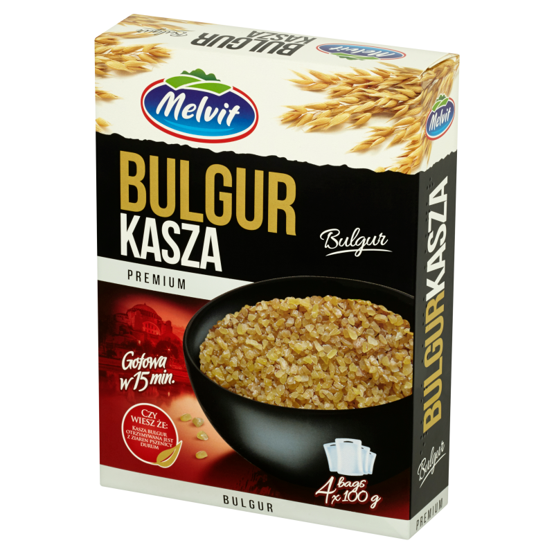 MELVIT Premium Kasza bulgur (4x100g) frisco.pl