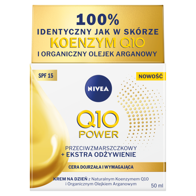 NIVEA Q10 Power Przeciwzmarszczkowy + Ekstra Odżywienie Krem na dzień SPF 15