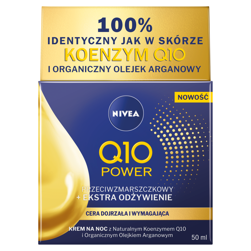 NIVEA Q10 Power Power Przeciwzmarszczkowy + Ekstra Odżywienie Krem na noc