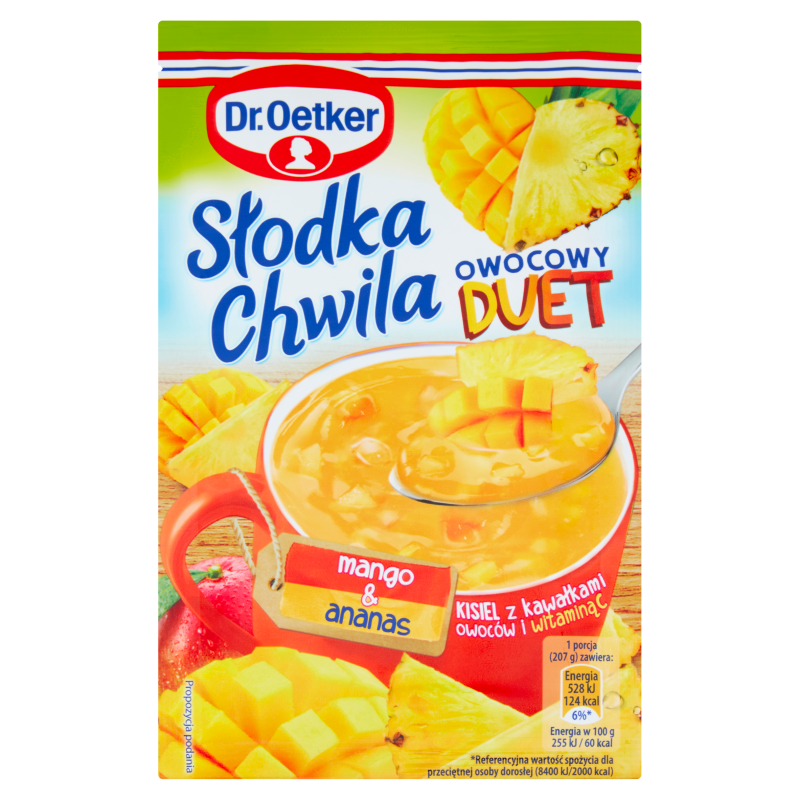 DR. OETKER Słodka Chwila Kisiel o smaku mango-ananas frisco.pl