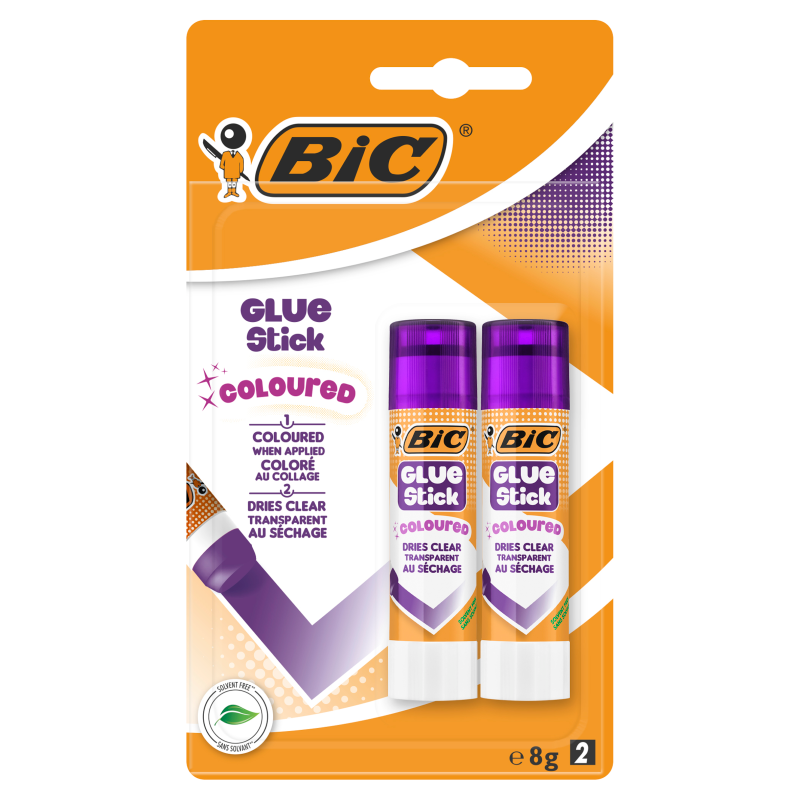 BIC Coloured Klej kolorowy w sztyfcie 2 szt.