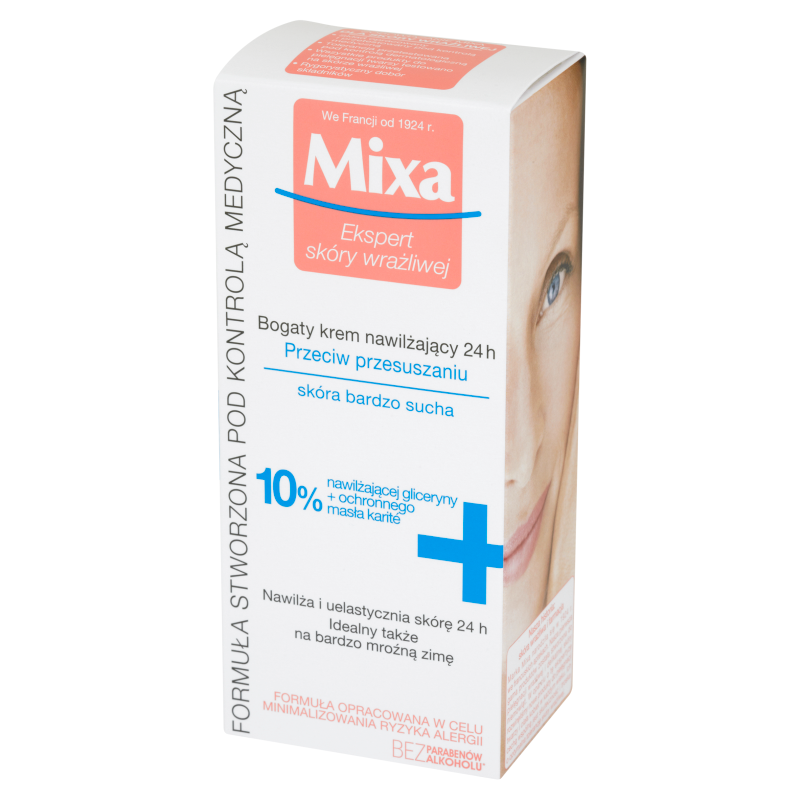 Mixa Bogaty krem nawilżający 24 h przeciw przesuszaniu