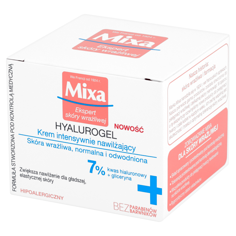 Mixa Hyalurogel Krem intensywnie nawilżający