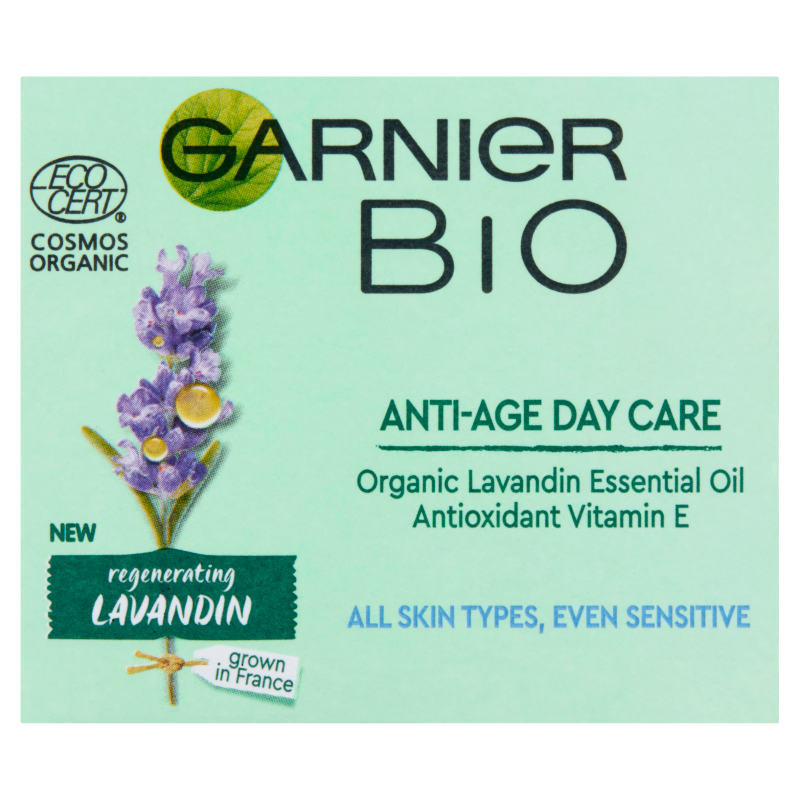 GARNIER Bio Krem przeciw oznakom starzenia na dzień Lawenda