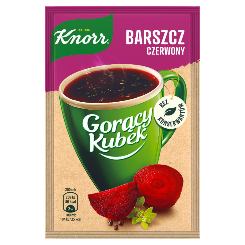 KNORR Gorący Kubek Barszcz czerwony frisco.pl