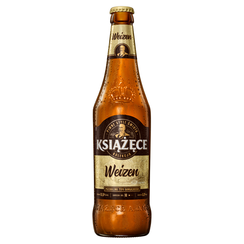 KSIĄŻĘCE WEIZEN Piwo pszeniczne (cena zawiera 1 zł kaucji za butelkę)
