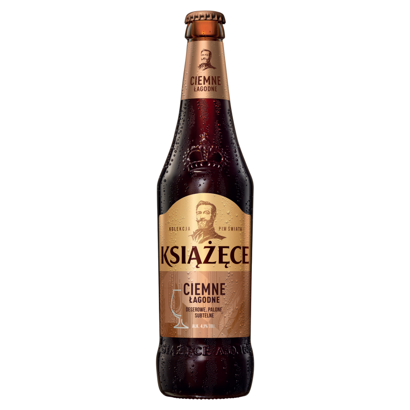 KSIĄŻĘCE Ciemne Łagodne Piwo (cena zawiera 1 zł kaucji za butelkę)