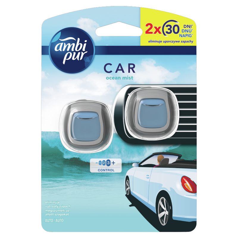 AMBI PUR CAR Samochodowy odświeżacz powietrza Ocean Mist 2 szt.