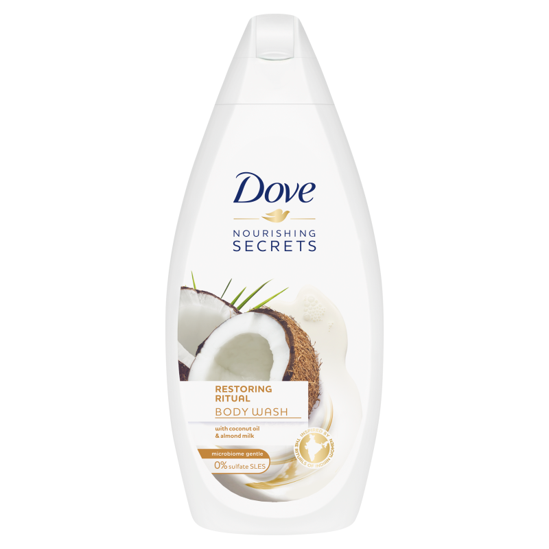 DOVE Nourishing Secrets Żel pod prysznic z olejkiem kokosowym i mlekiem migdałowym