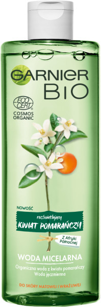 GARNIER Rozświetlający płyn micelarny z wodą z gorzkiej pomarańczy BIO