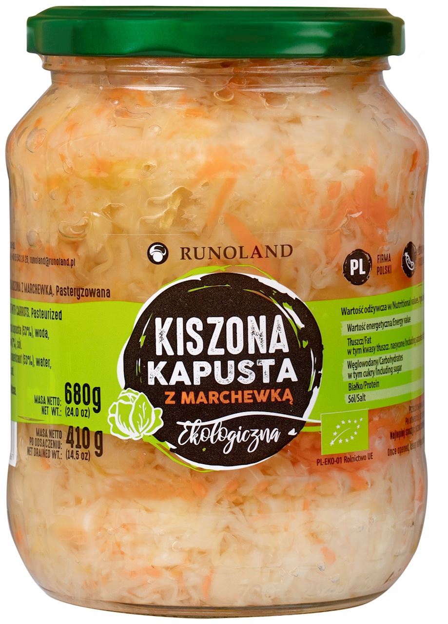 RUNOLAND Kapusta kiszona z marchewką BIO