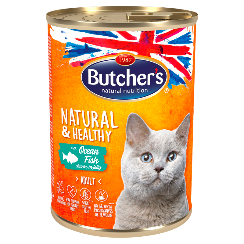 BUTCHER'S Natural & Healthy Karma dla kota z rybą w galarecie frisco.pl