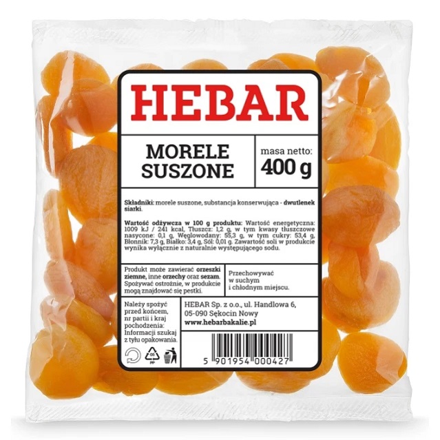 HEBAR Morele suszone