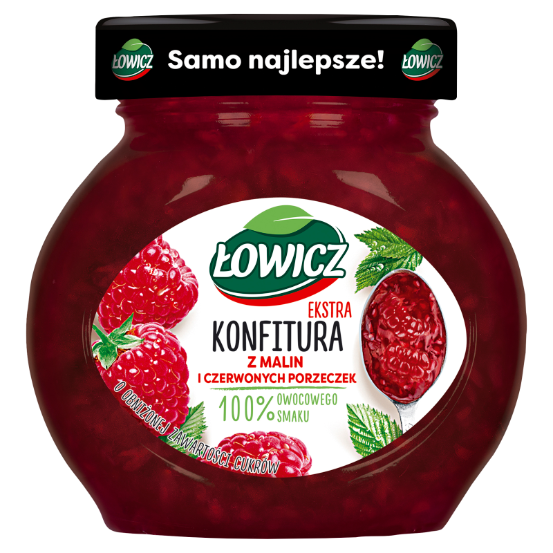 ŁOWICZ Konfitura extra z malin i czerwonych porzeczek frisco.pl