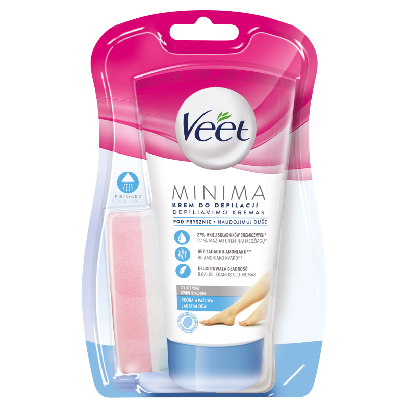 VEET Krem do depilacji pod prysznic dla skóry wrażliwej
