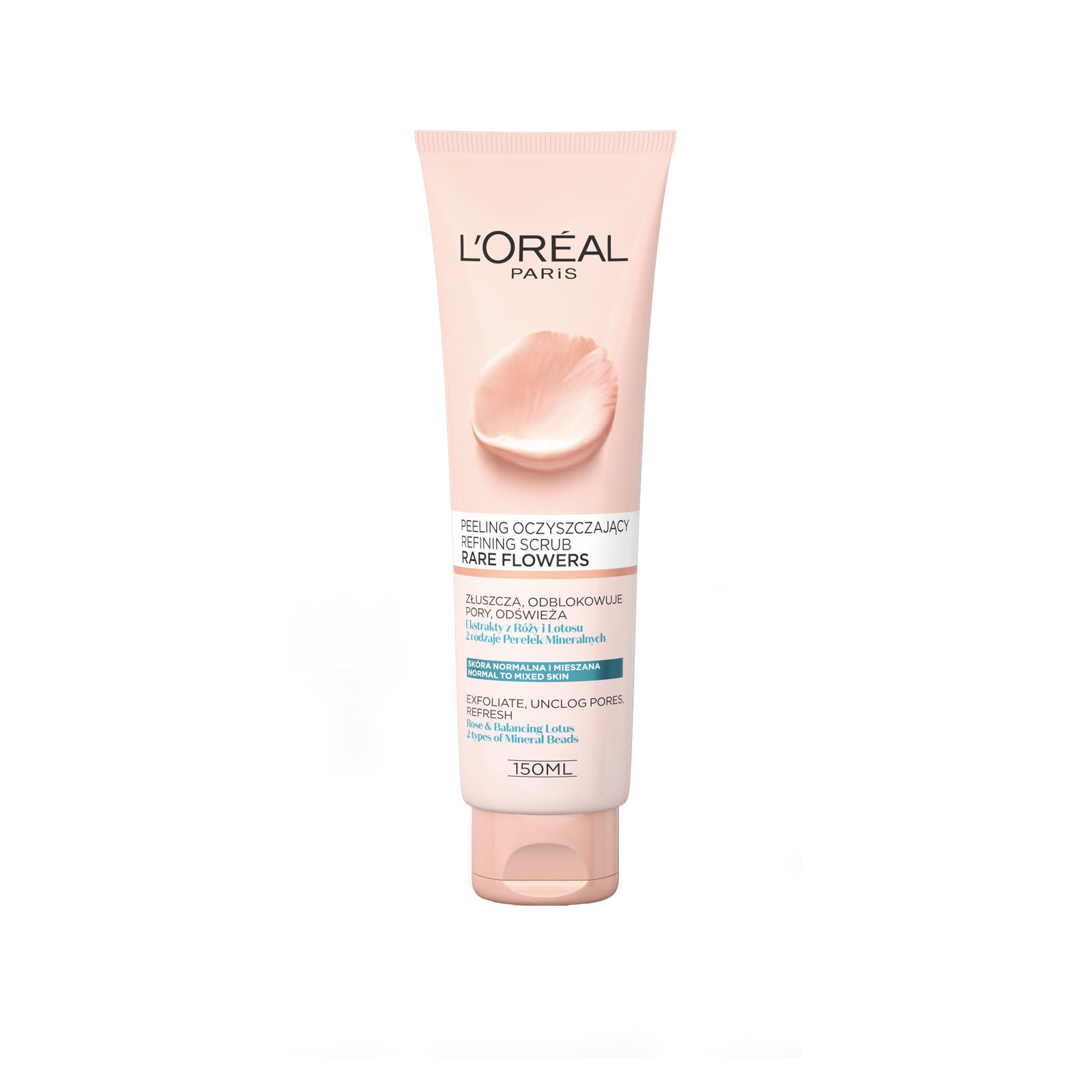 L'ORÉAL Rare Flowers Peeling oczyszczający Skóra normalna i mieszana