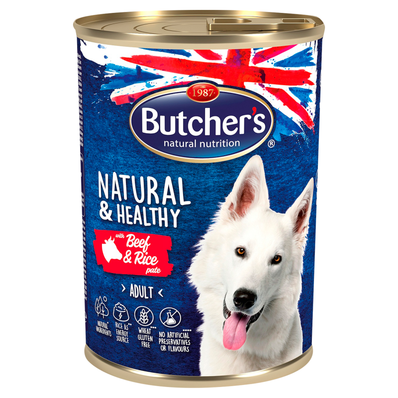 BUTCHER'S Natural & Healthy Karma dla psa z wołowiną i ryżem pasztet frisco.pl