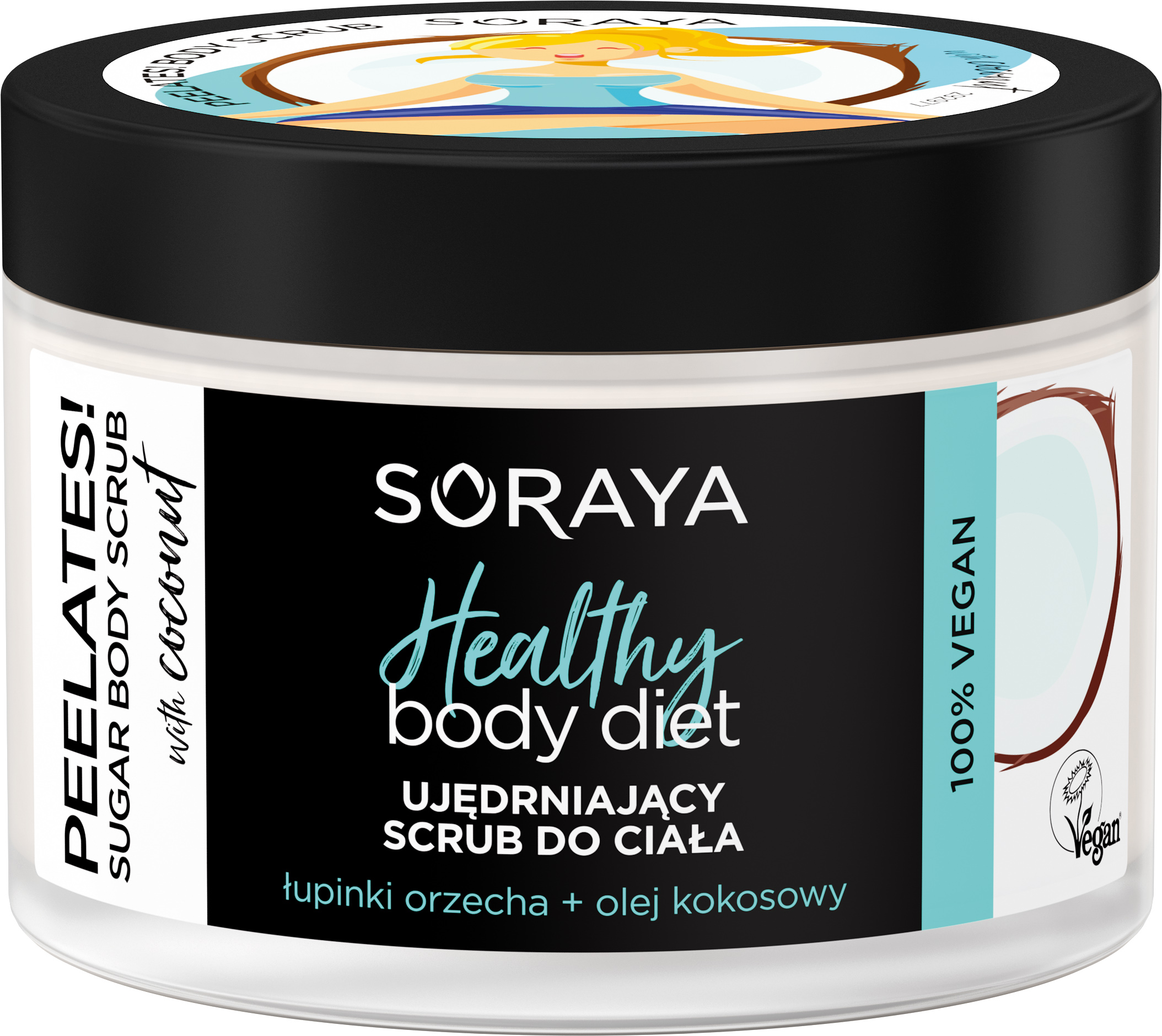 SORAYA Healthy Body Diet Ujędrniający peeling cukrowy z olejem kokosowym