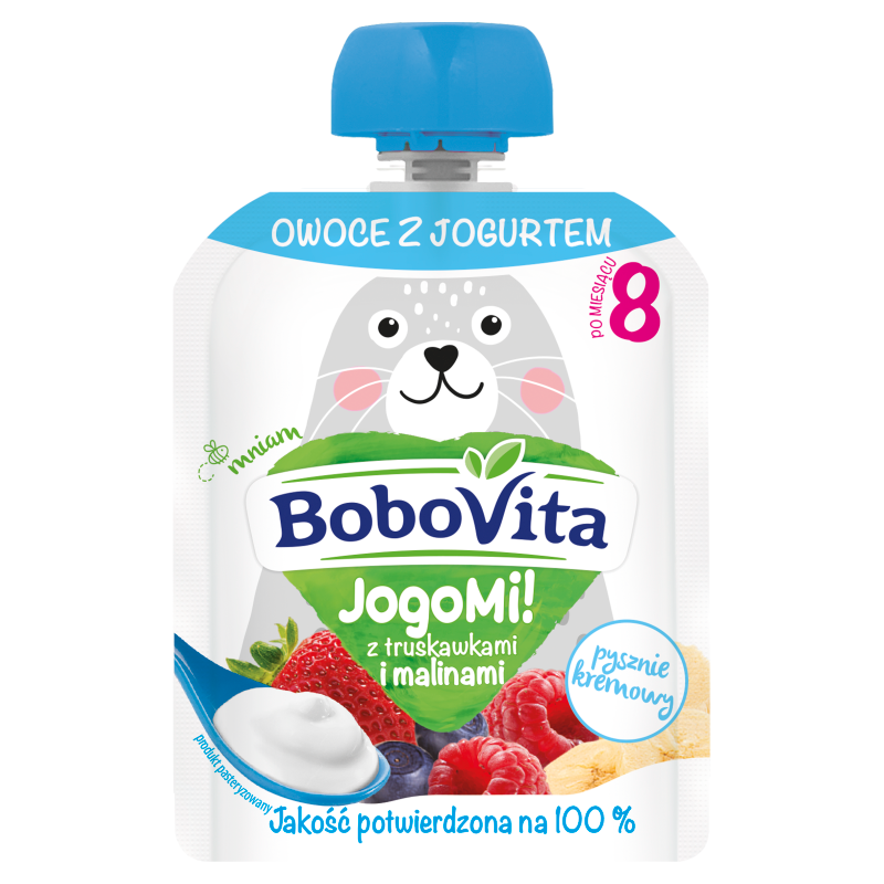 BOBOVITA JogoMi! Truskawki z malinami po 8. miesiącu frisco.pl