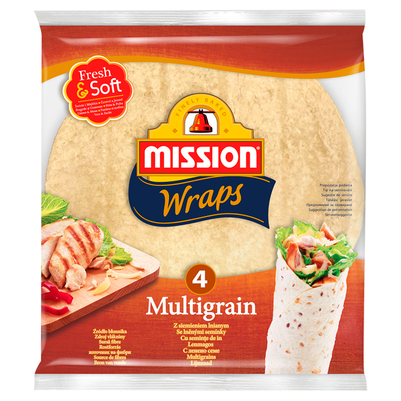 MISSION Tortilla wieloziarnista z siemieniem lnianym (4 szt.) frisco.pl