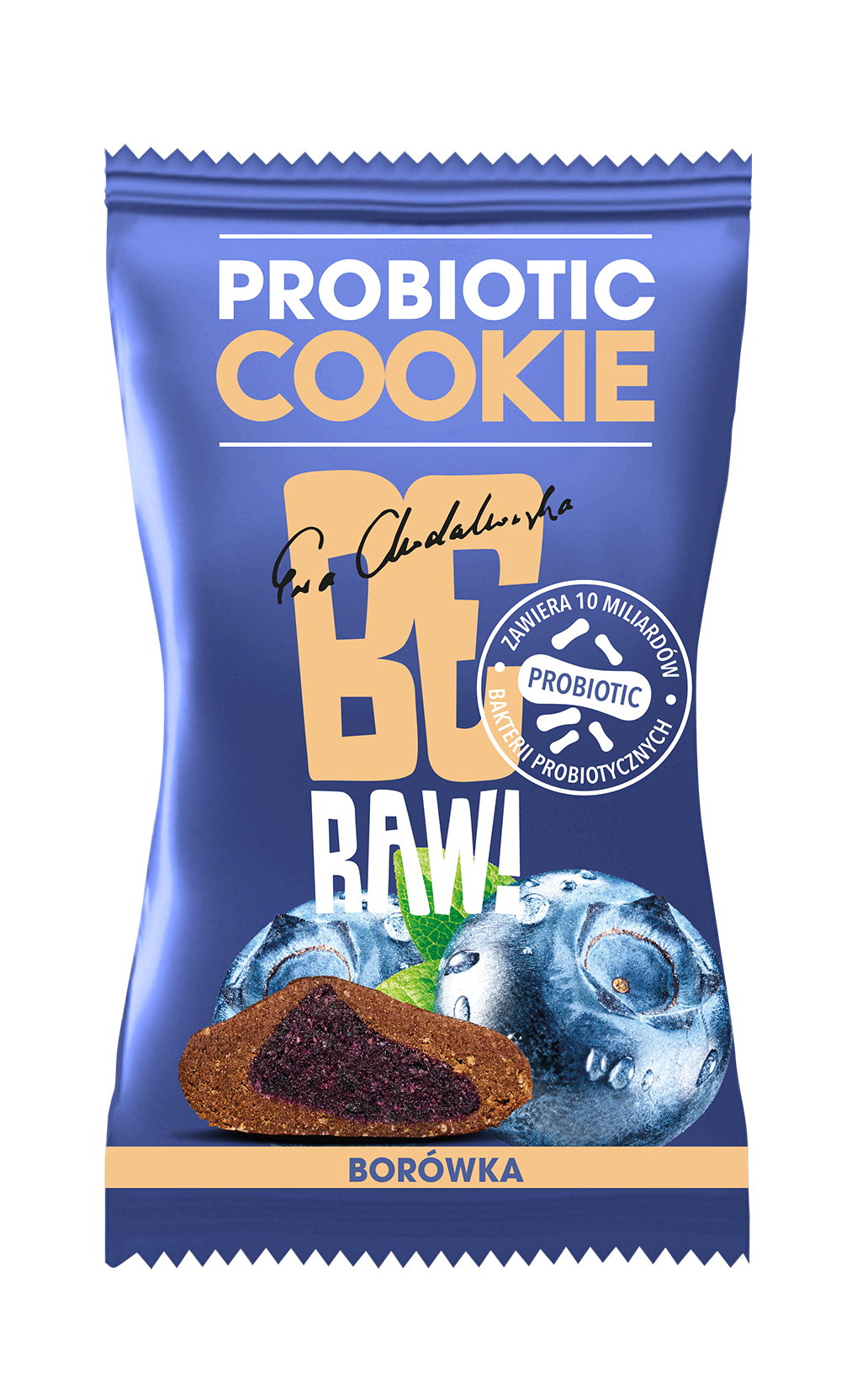 BE RAW! Probiotic Cookie Borówka