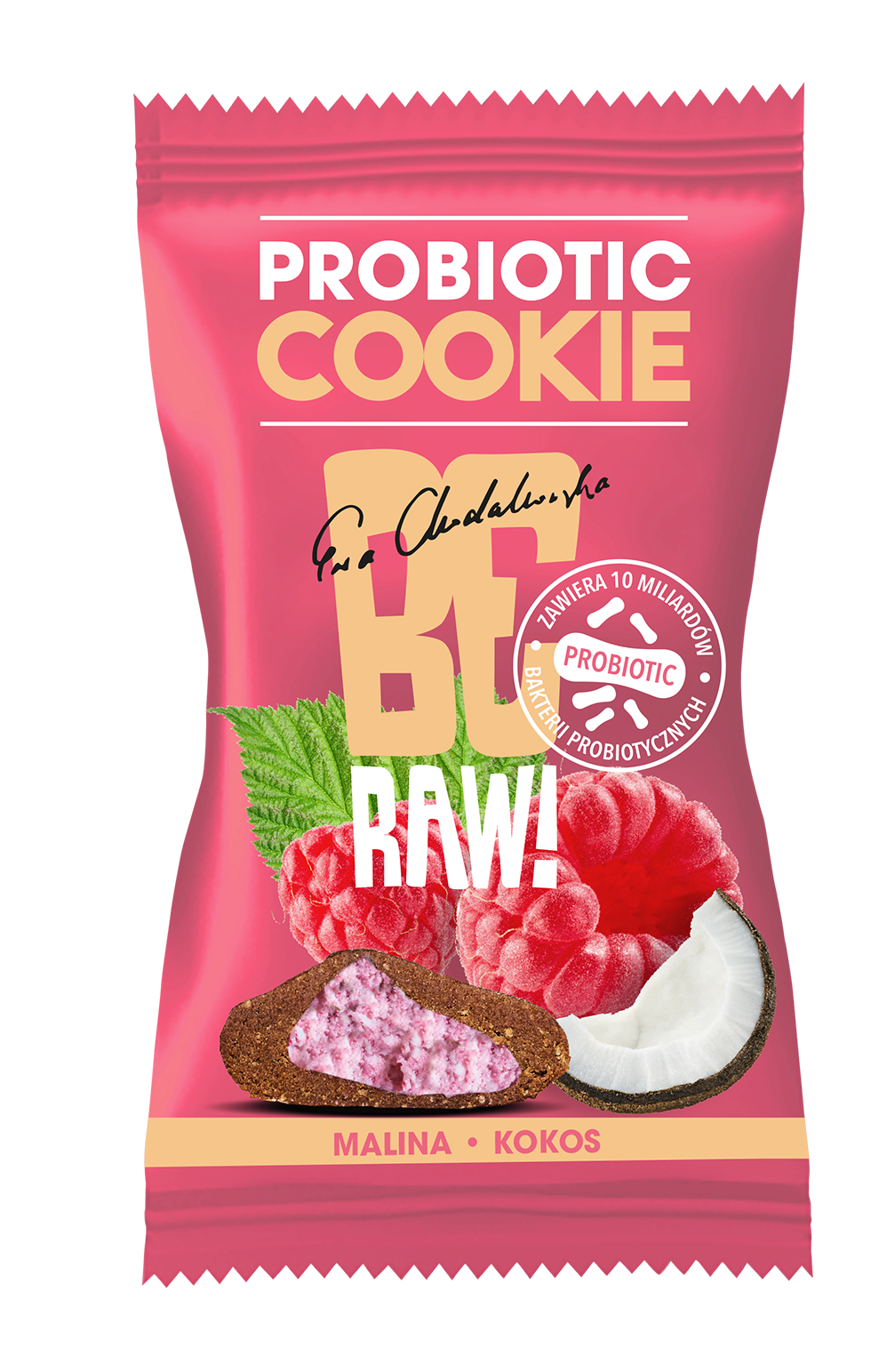 BE RAW! Probiotic Cookie Malina & Kokos