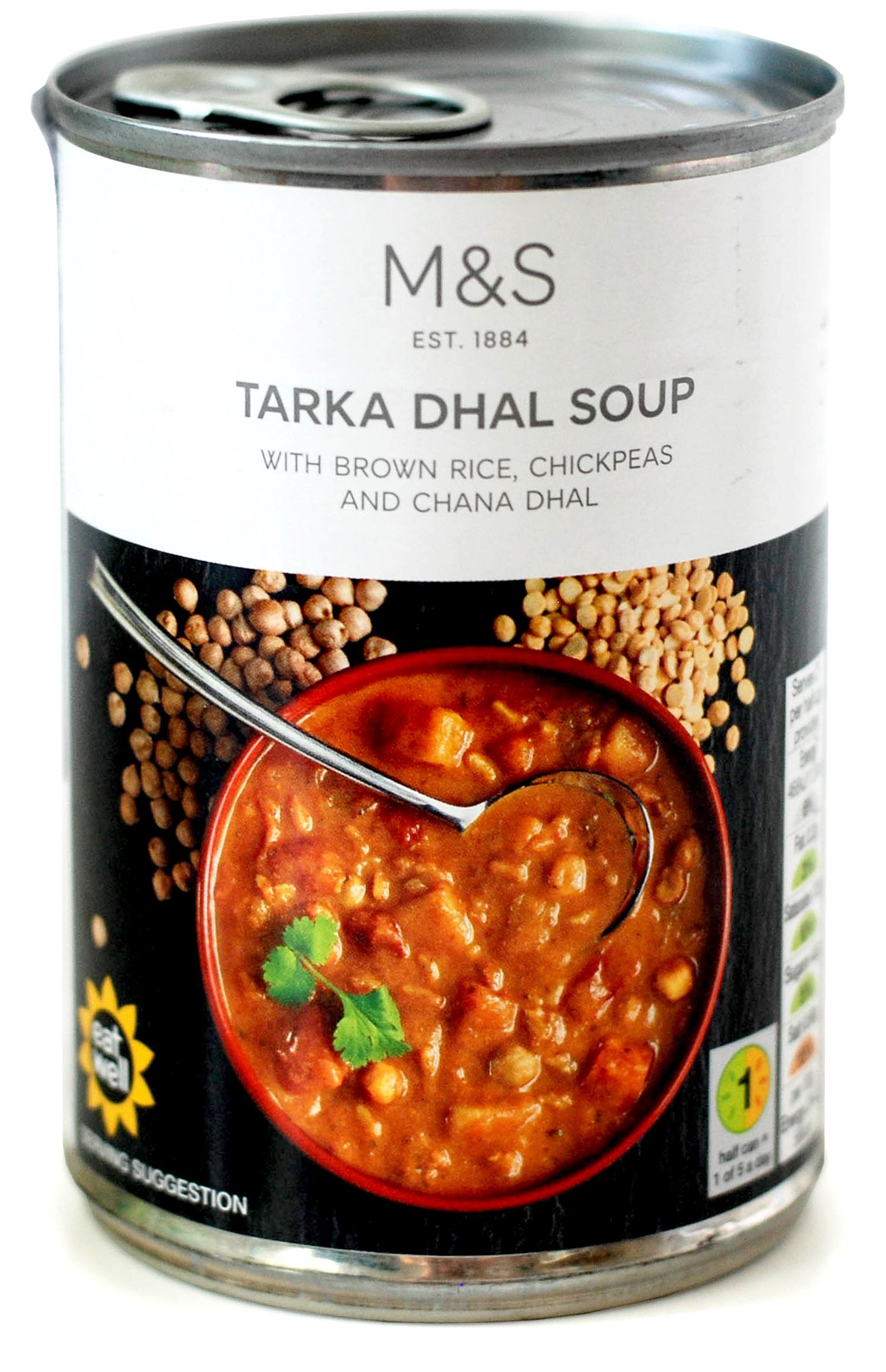 MARKS & SPENCER Tarka dhal - indyjska zupa warzywna na bazie brązowego ryżu i soczewicy