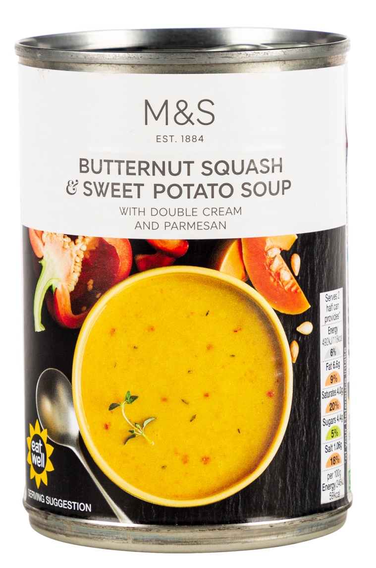 MARKS & SPENCER Zupa z dyni piżmowej i batatów z dodatkiem parmezanu
