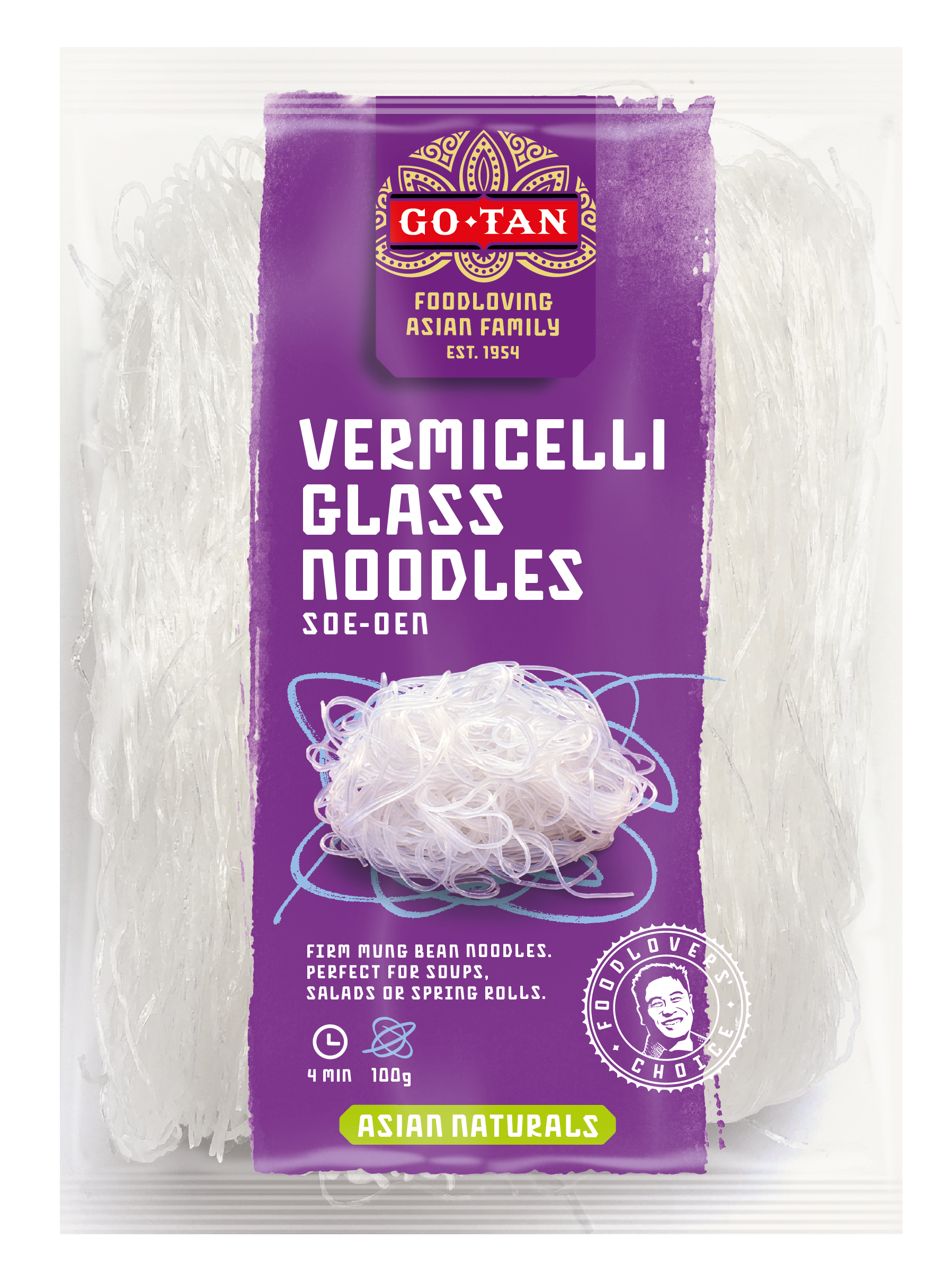 GO-TAN Makaron vermicelli z fasolki mung