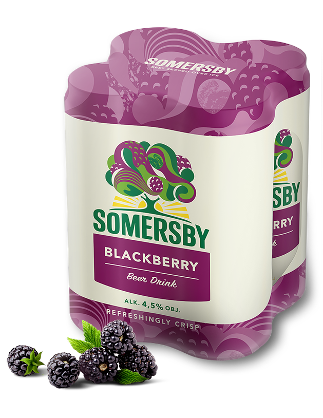 SOMERSBY BLACKBERRY Napój piwny o smaku jeżynowym 4x500ml (puszka)