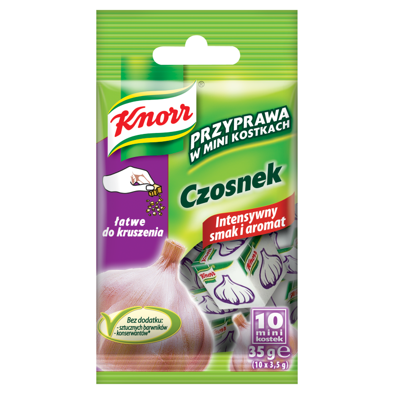 KNORR Czosnek - przyprawa w mini kostkach (10 szt.) frisco.pl