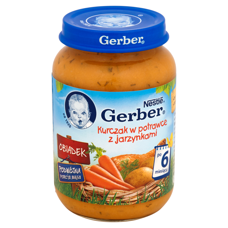 GERBER OBIADEK Kurczak w potrawce z jarzynkami dla niemowląt po 6 miesiącu frisco.pl
