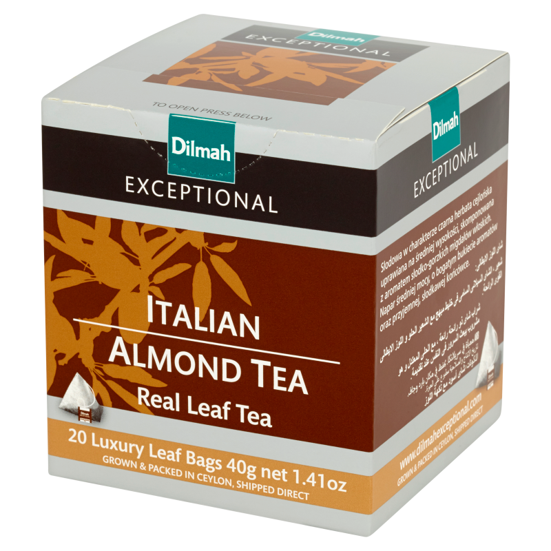 DILMAH Exceptional Herbata czarna Italian Almond Tea 20 torebek ex.