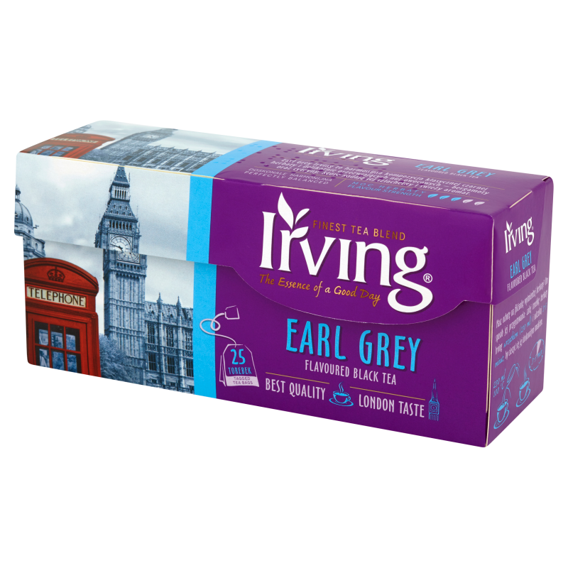 IRVING Herbata czarna Earl Grey 25 torebek (saszetki) frisco.pl