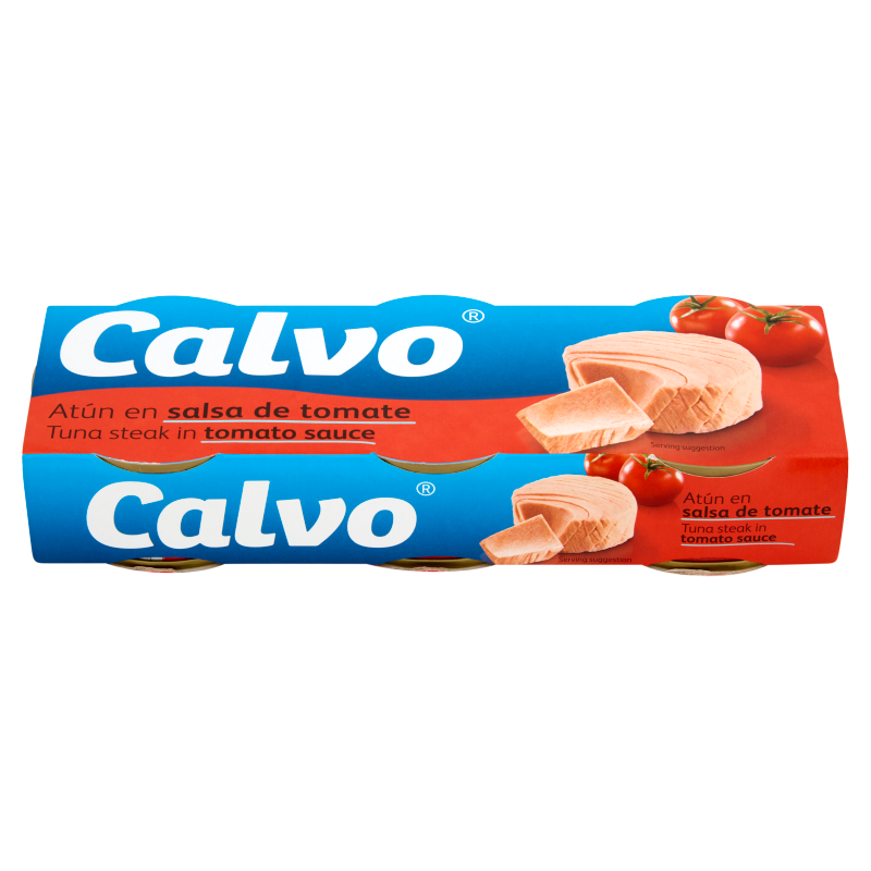 CALVO Tuńczyk w sosie pomidorowym 3x80g