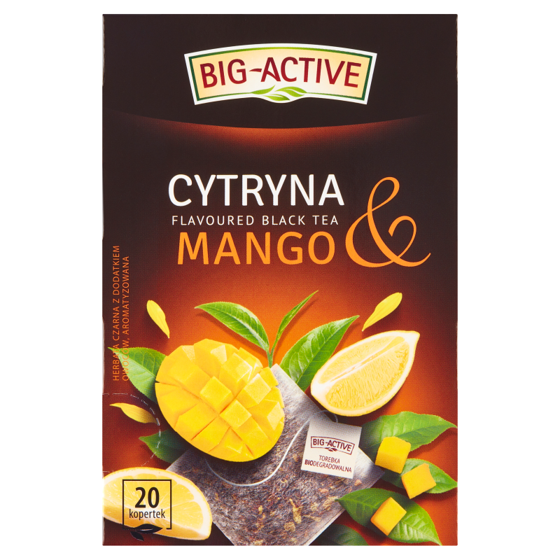 BIG-ACTIVE Herbata czarna Cytryna&Mango 20 torebek frisco.pl