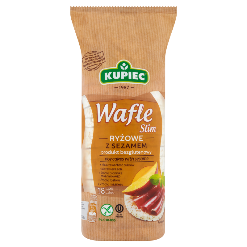 KUPIEC Wafle ryżowe z sezamem Slim