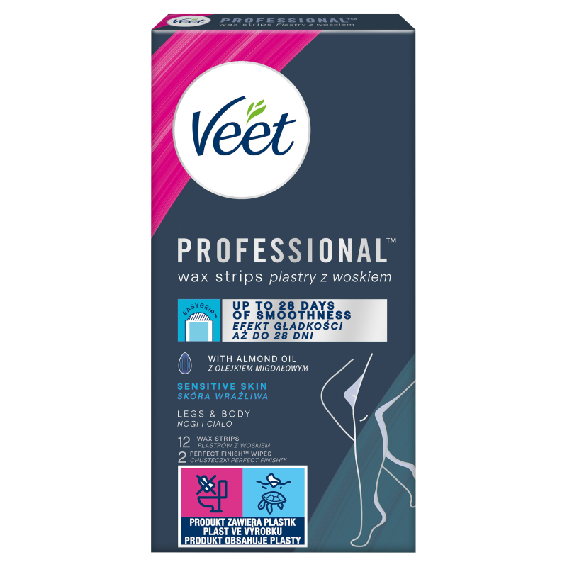 VEET Plastry z woskiem do skóry wrażliwej 12 szt frisco.pl