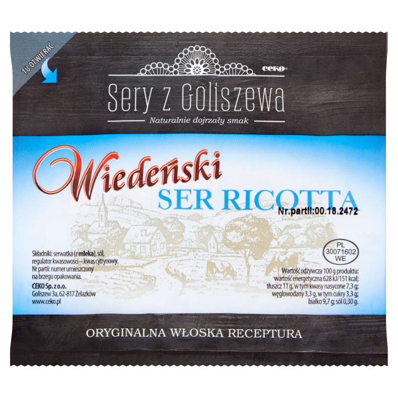 SERY Z GOLISZEWA Ser wiedeński ricotta frisco.pl